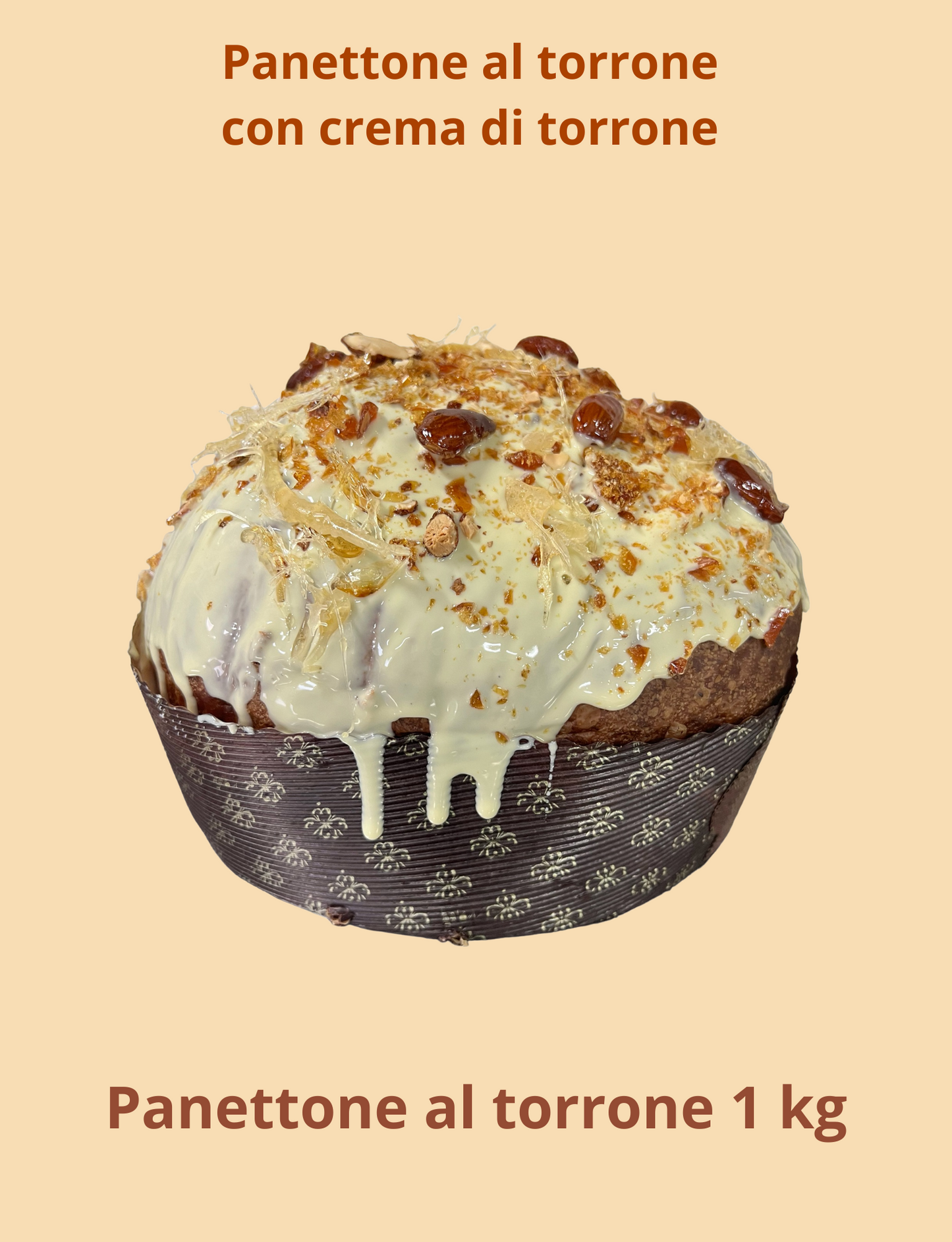Panettone artigianale al torrone