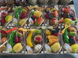 Vassoi regalo di Frutta Martorana con forme di frutta assortite