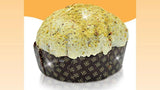Panettone artigianale al pistacchio con copertura e granella di pistacchio